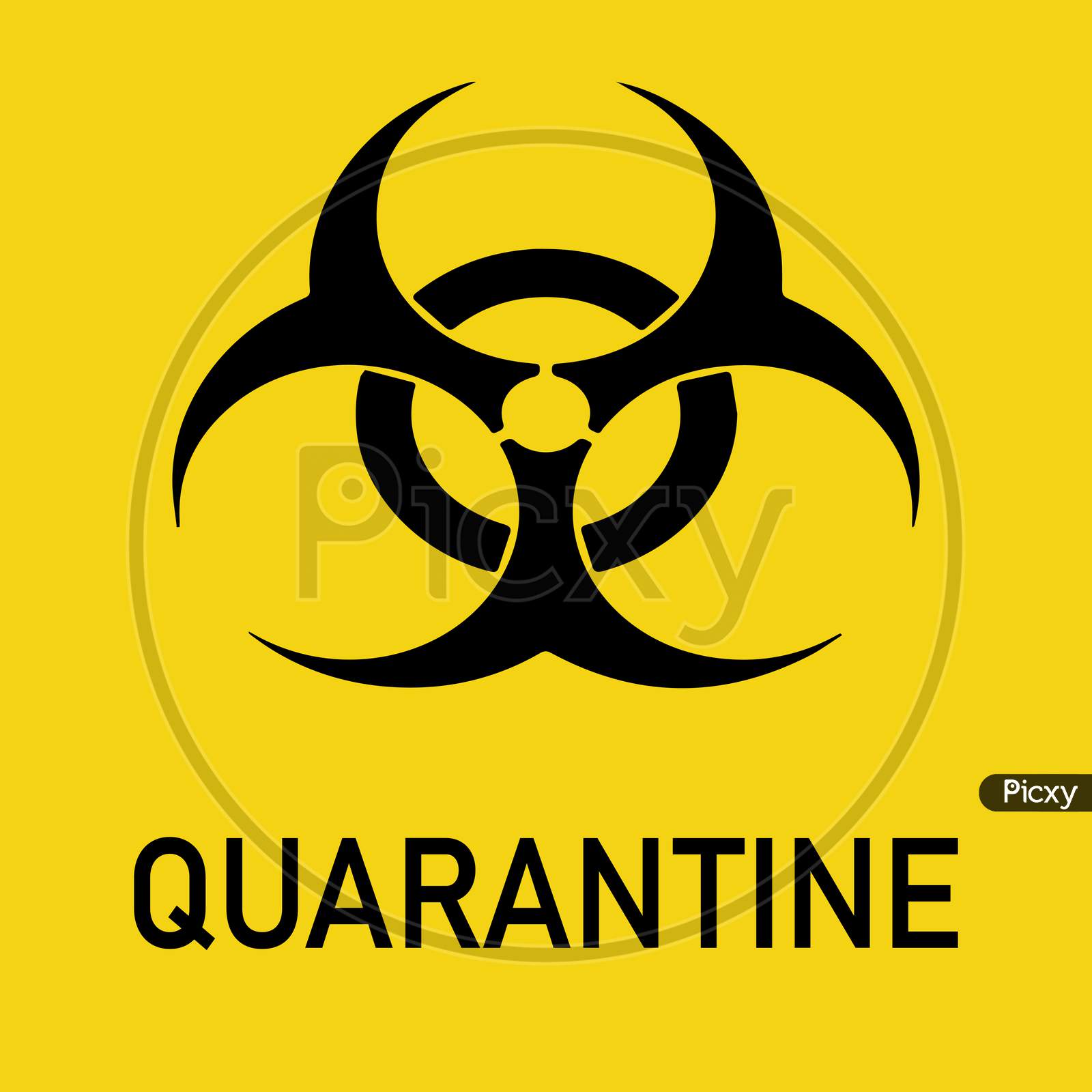 Biohazard Warning Quarantine Poster