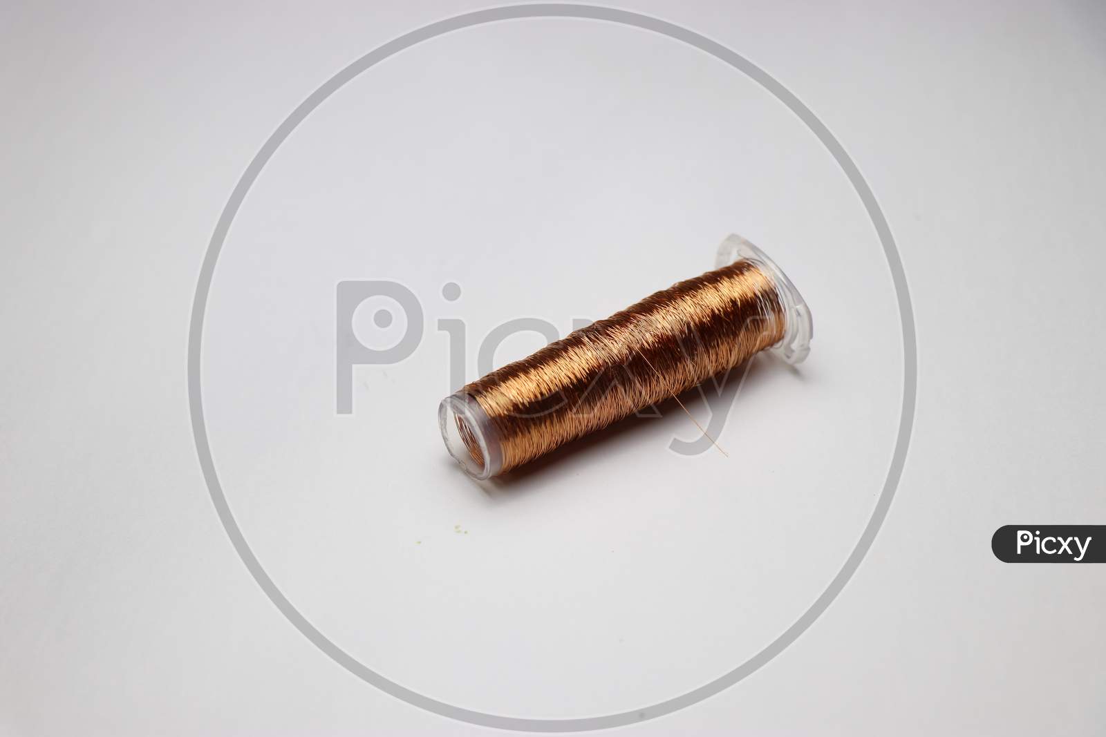 Enameled Copper Wire In A Spool Which Is Recycled From Old Dc Motor Rotor