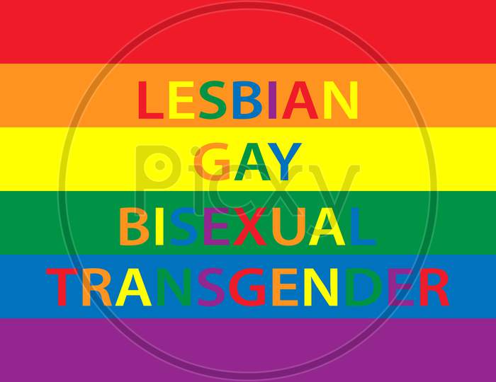 Pride Celebrating Lgbt Culture Symbol. Lgbt Flag Vector Design.