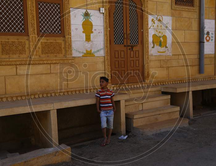 Traditional Houses In Jaisalmer, Rajasthan, India