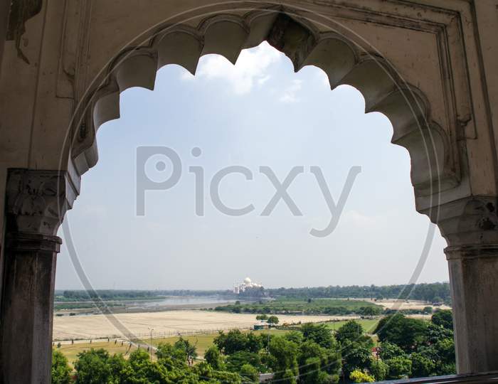 view from agra fort