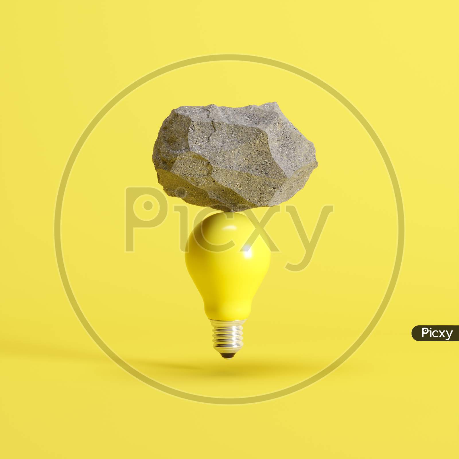 The bulb for the symbol of an idea, brainteaser, innovation, invention, problem-solving