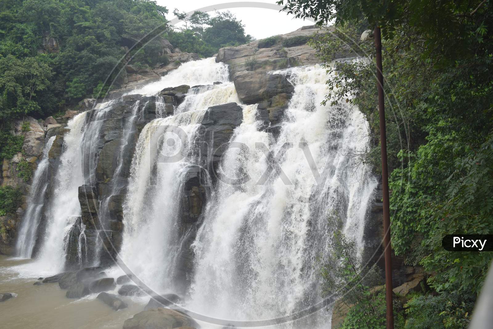 Closeup View Of Falls In Ran Chi