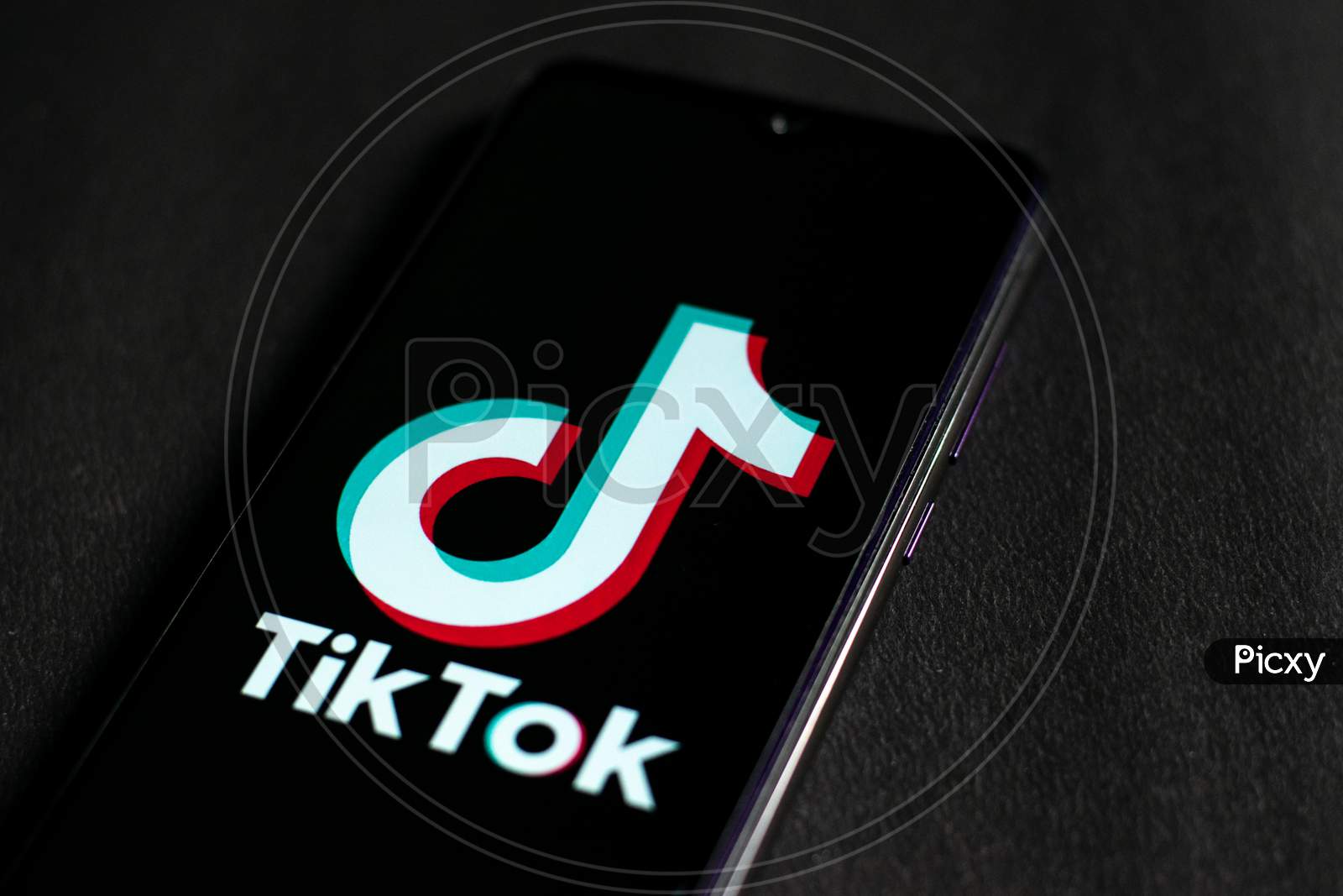 tiktok application on a mobile phone