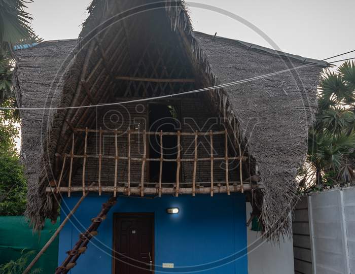 Bamboo House In Rural Village
