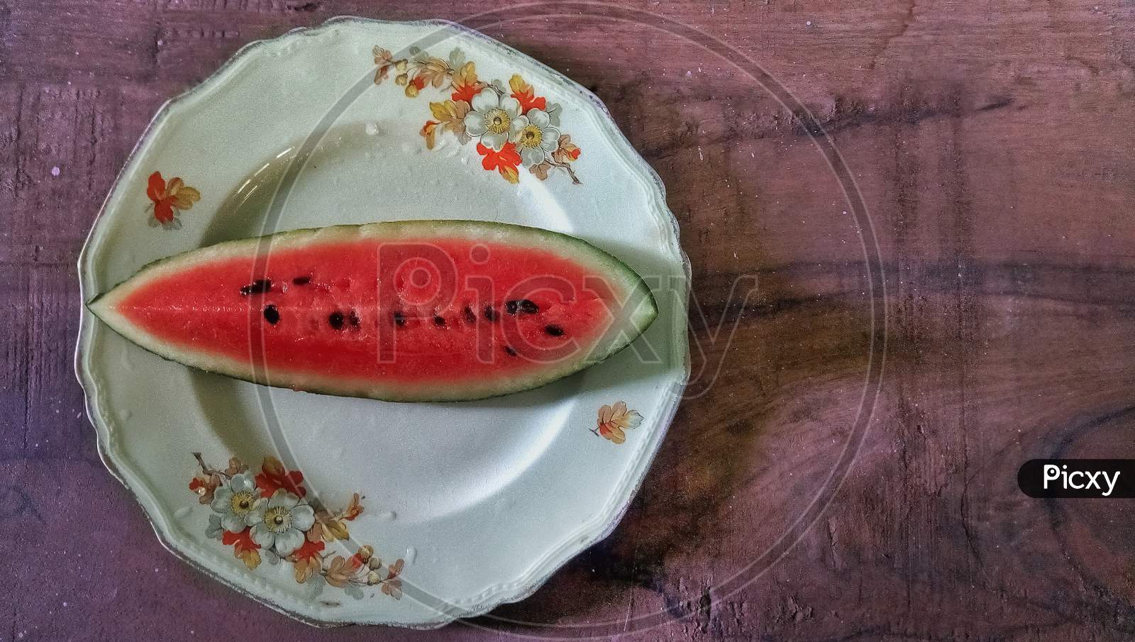 Watermelon on dish or plate