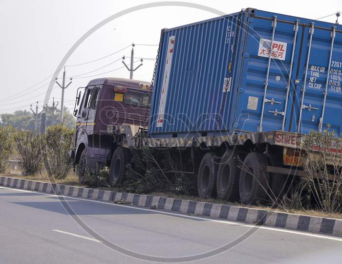 A container truck.
