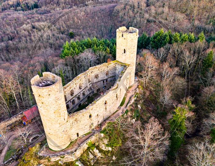 Andlau Castle In The Vosges Mountains, France
