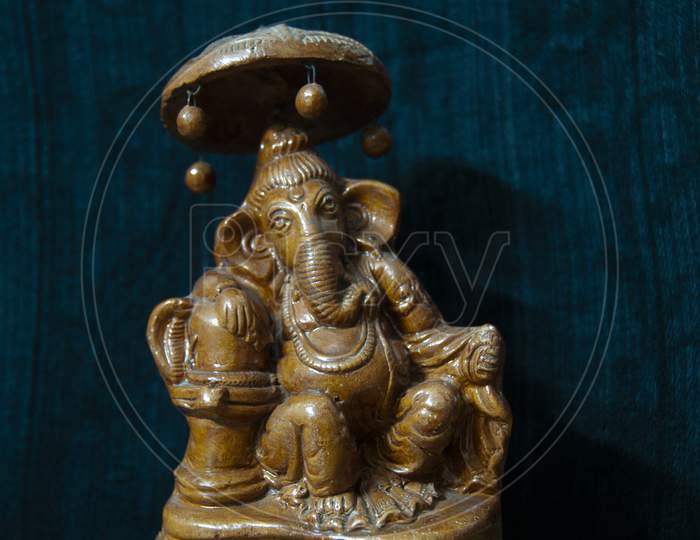 Wooden Made Ganesha Showpiece By Tribes Of Bengal
