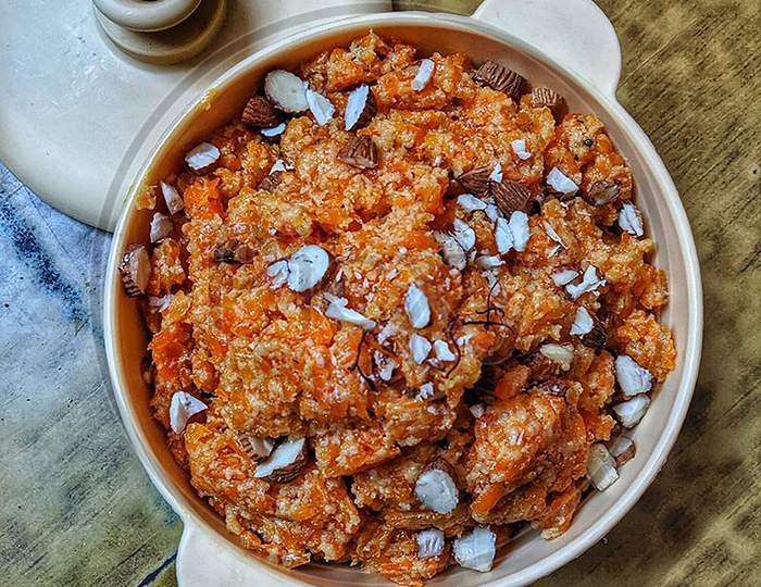 Carrot Halwa Is A Carrot-Based Sweet Dessert Pudding From The Indian Subcontinent