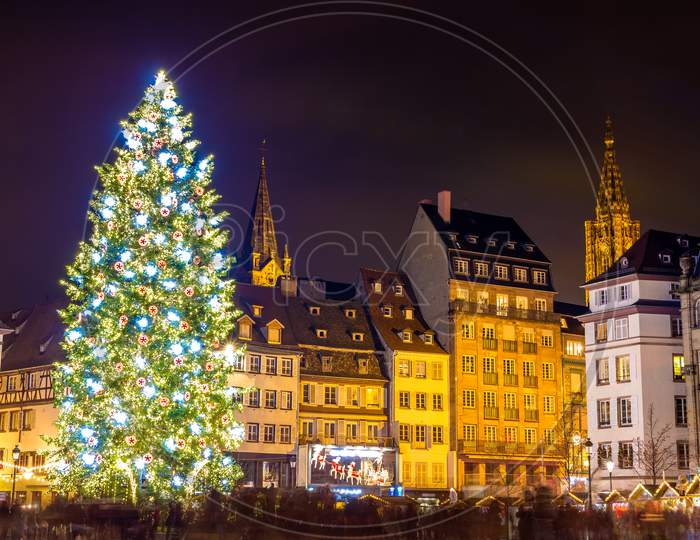 Christmas Tree In Strasbourg, "Capital Of Christmas". 2014 - Als