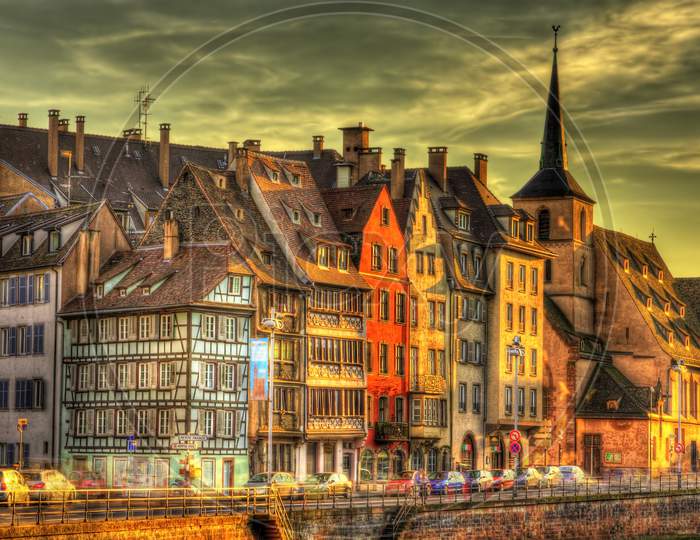 Buildings At The Embankment In Strasbourg - France