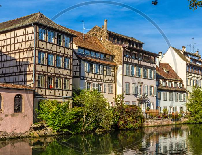 Buildings Over The Ill River In Strasbourg