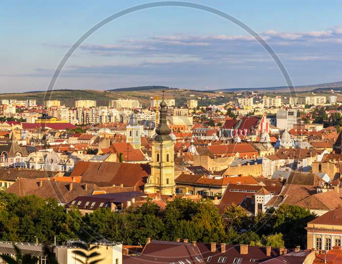 Panoramic View Of Cluj-Napoca In Romania