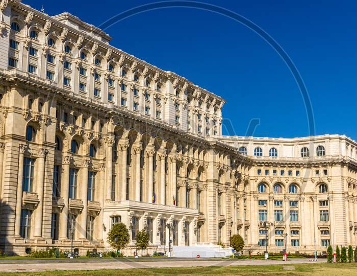 Palace Of The Parliament In Bucharest, Romania
