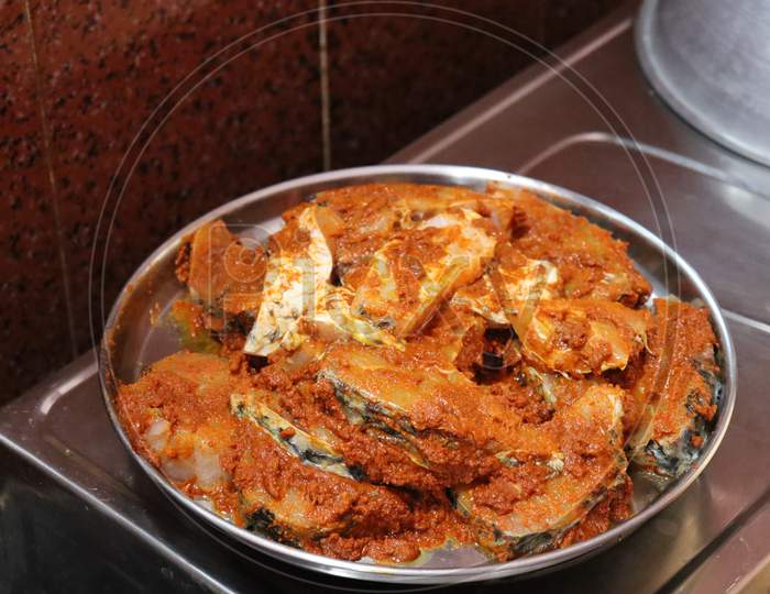 Raw Fish fry prepared in south Indian style