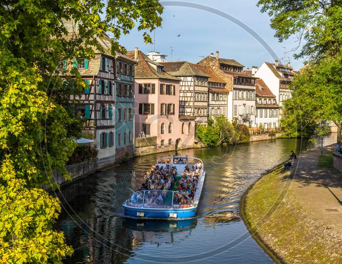 Excursion Boat In Strasbourg - Alsace, France
