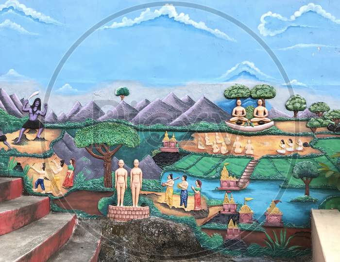 Jabalpur, Madhya Pradesh/India : Jain Lord Prasang or Context at Pisanhari Ki Madhiya, Jabalpur