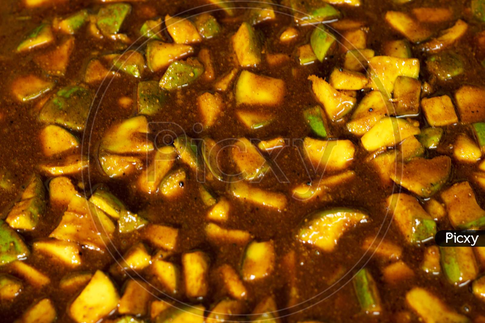 Indian mango achaar good taste
