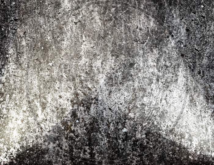 Detailed view at spotlights on an aged concrete wall in high resolution