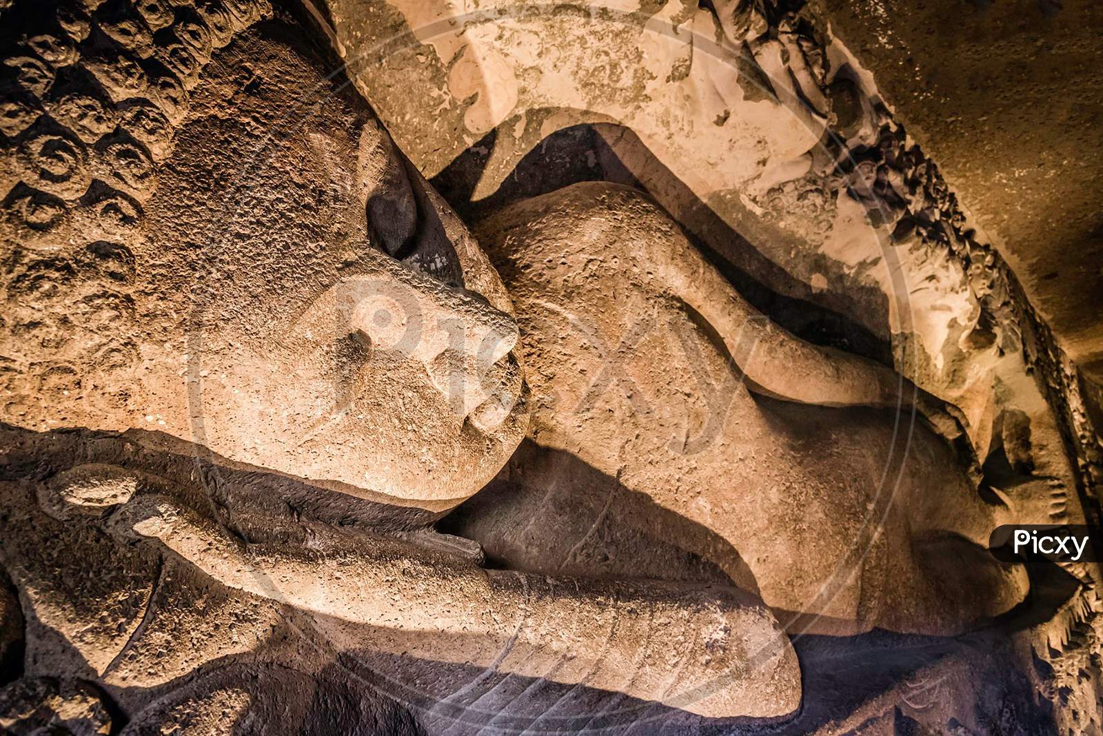 Sleeping Buddha Of Mahaparinirvana Ajanta Caves
