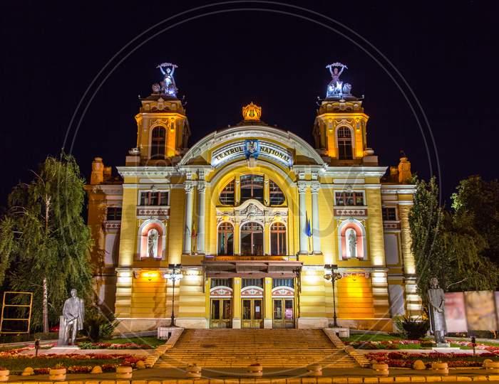 Cluj-Napoca National Theatre By Night - Romania