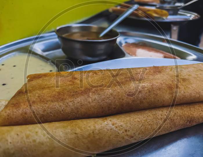 The most famous Street food - Masala dosa