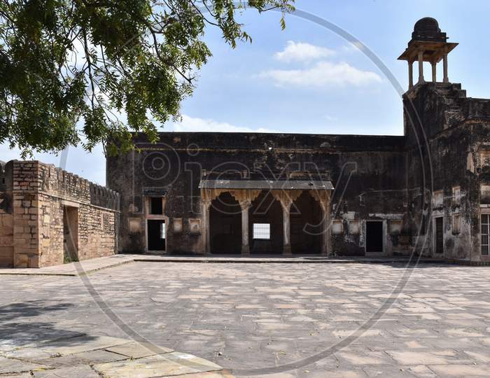 Gwalior, Madhya Pradesh/India : March 15, 2020 - 'Vikram Mahal' In Gwalior Fort