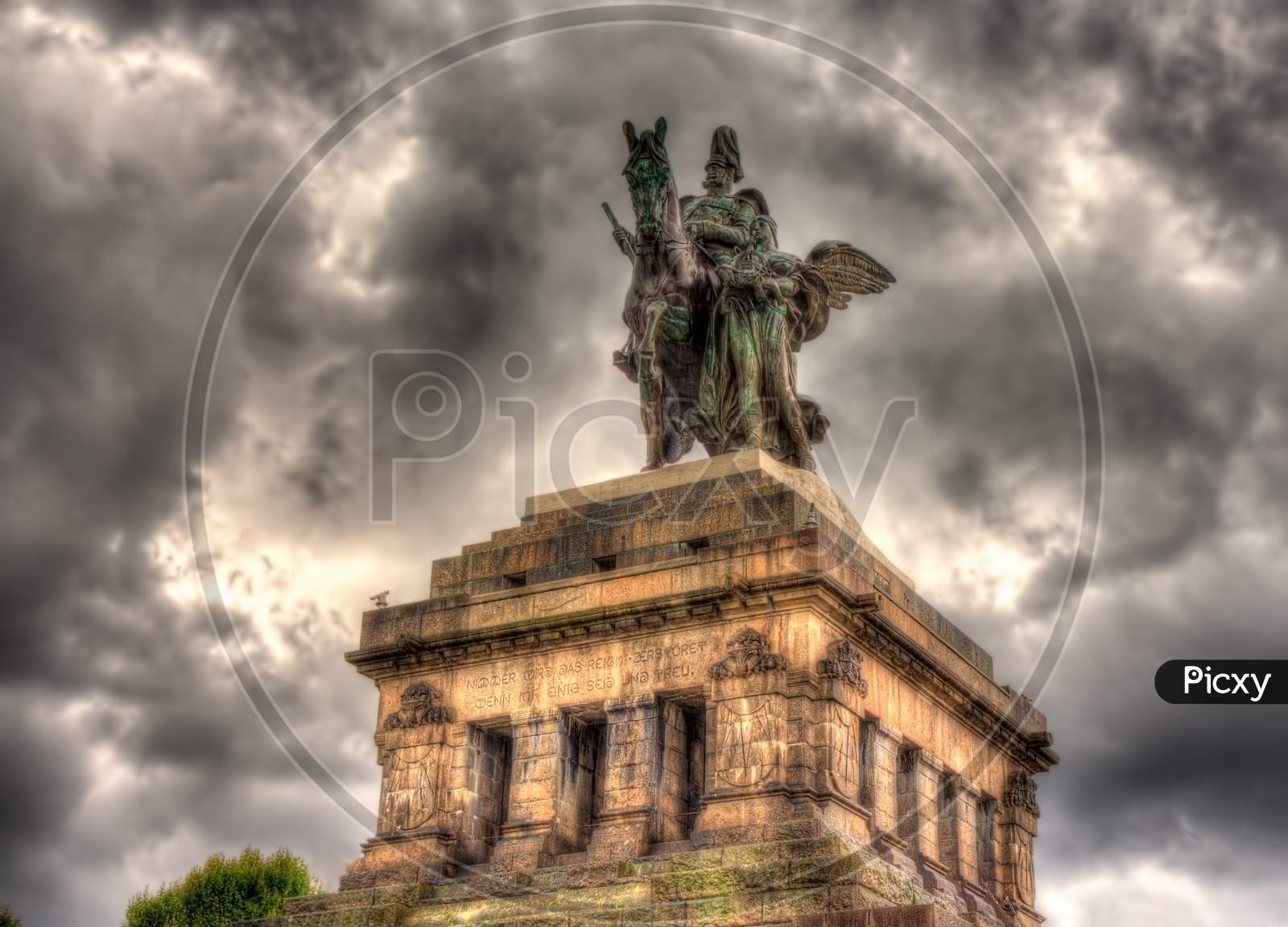 Statue Of William I In Koblenz, Germany
