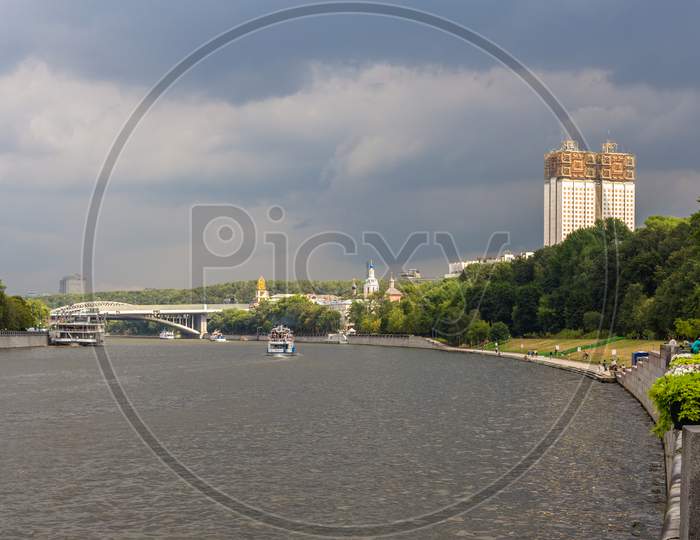Moscow River In Sparrow Hills - Russia