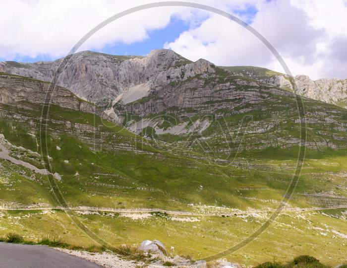 Durmitor Ring Road Landscape Panorama, Montenegro