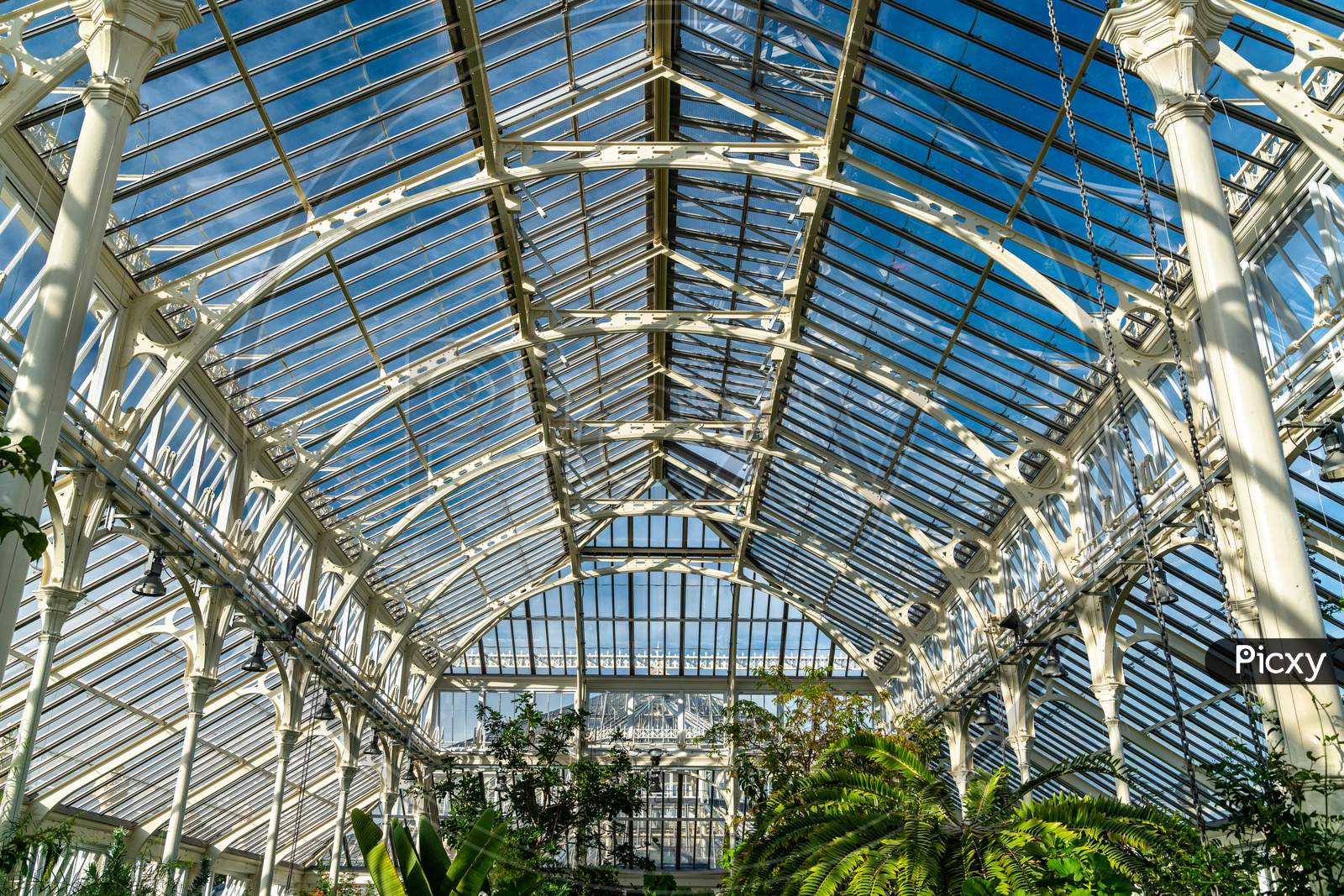 Interior Of The Temperate Greenhouse At Kew Gardens In London