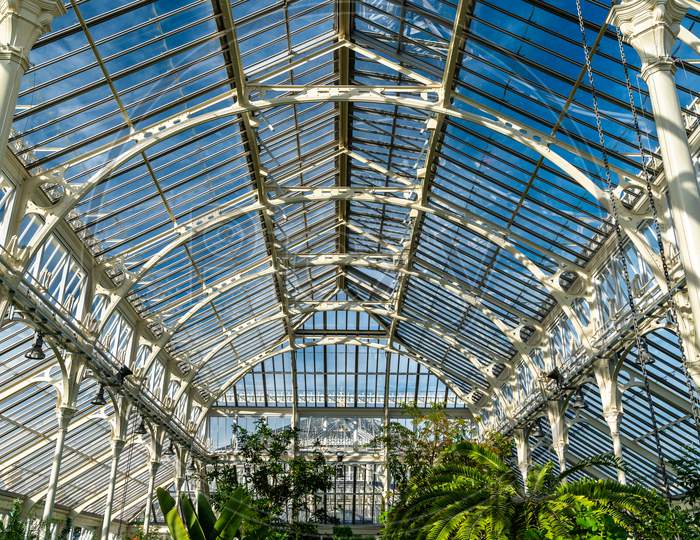 Interior Of The Temperate Greenhouse At Kew Gardens In London