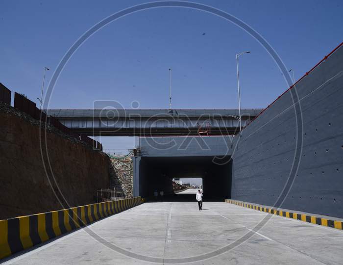 Vehicle Underpass At L.B Nagar As a Part Of Strategic Road Development Plan (SRDP) Been Inaugurated For Public Use Towards Biramalguda In Hyderabad City on May 28,2020