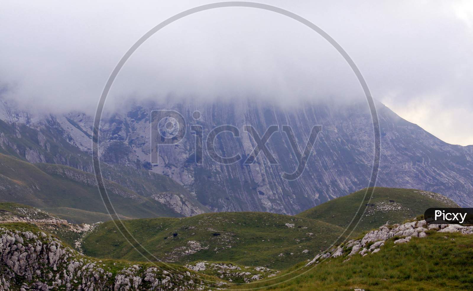 Durmitor Ring Road Landscape Panorama, Montenegro