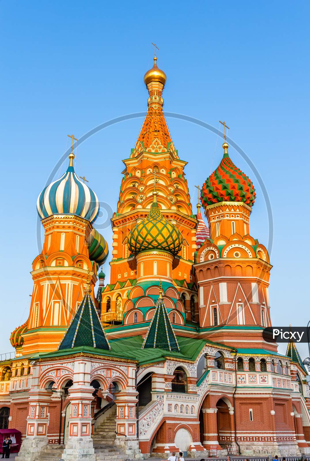 Saint Basil Cathedral In Red Square Of Moscow