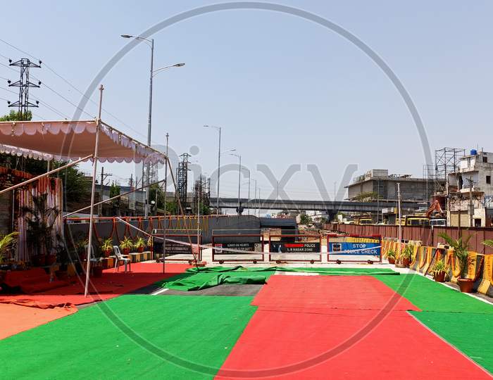 Vehicle Underpass At LB Nagar As A Part Of Strategic Road Development Plan Been Inaugurated For Public Use Towards Biramalguda In Hyderabad City On 28 May 2020