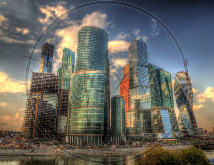 View Of Business District Moscow-City, Russia