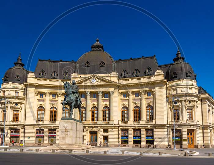 Statue Of Carol I In Bucharest, Romania