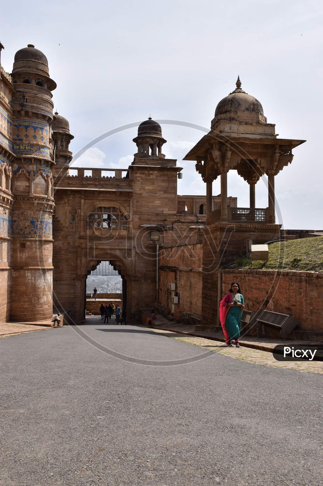 Gwalior, Madhya Pradesh/India : March 15, 2020 - Entrance Gate Of Gwalior Fort