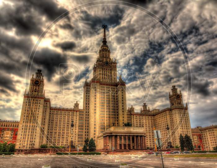 View Of Moscow University. Hdr Image