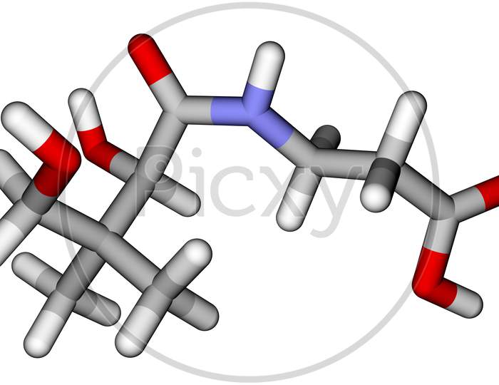 Pantothenic Acid (Vitamin B5) Molecular Structure