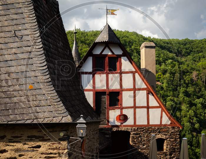 Building at Eltz Castle in Germany.