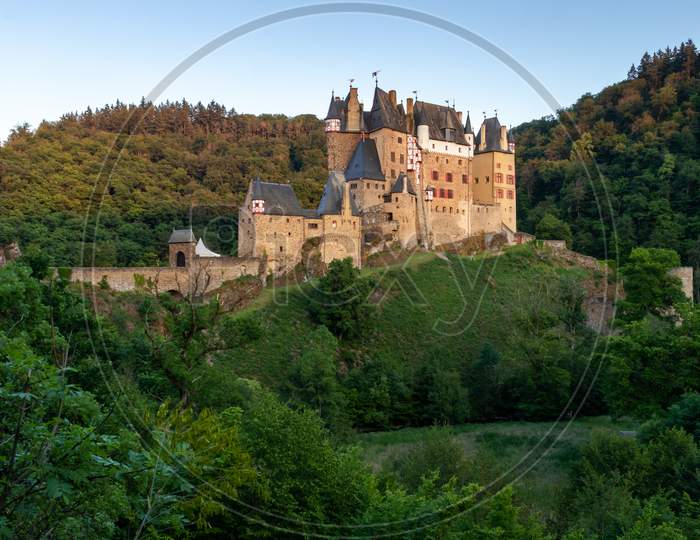 Eltz Castle Surrounded By Trees