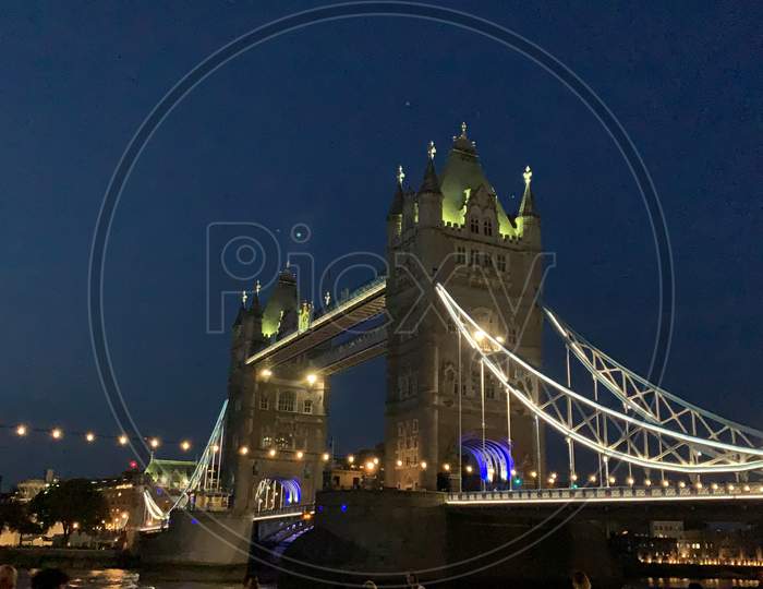 Tower bridge of London.