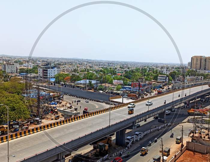 Vehicle Underpass At LB Nagar As A Part Of Strategic Road Development Plan Been Inaugurated For Public Use Towards Biramalguda In Hyderabad City On 28 May 2020