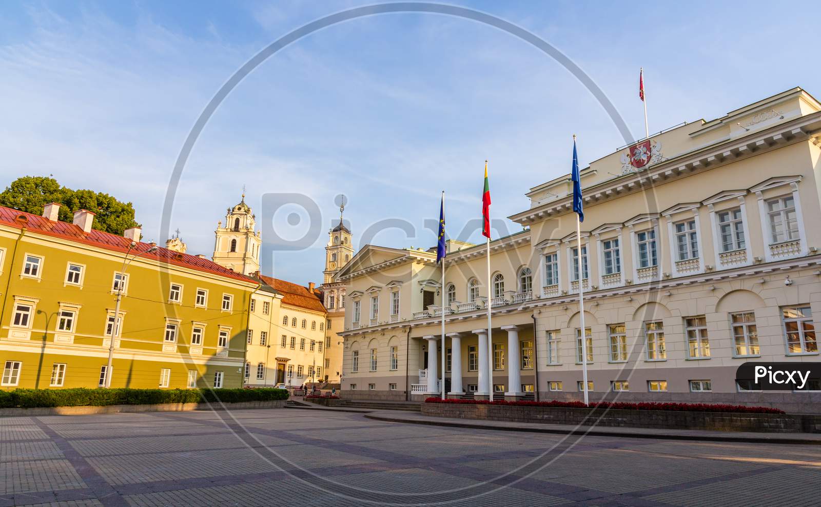 Representative Yard And Presidential Palace In Vilnius, Lithuani