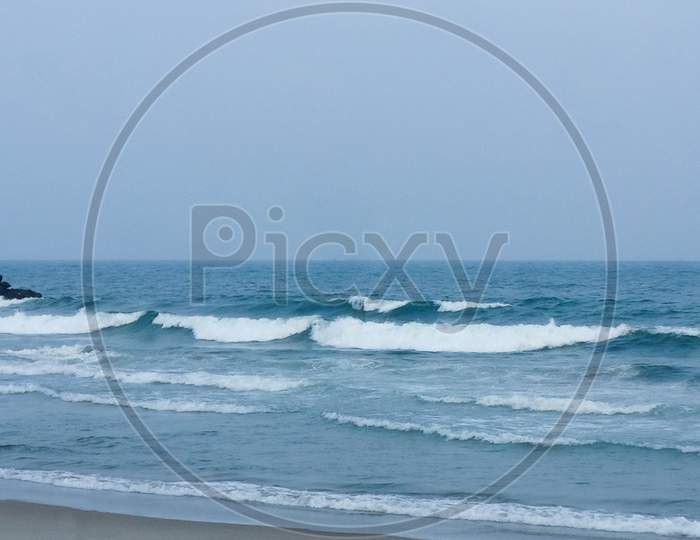 wave in ocean beautiful natural Background