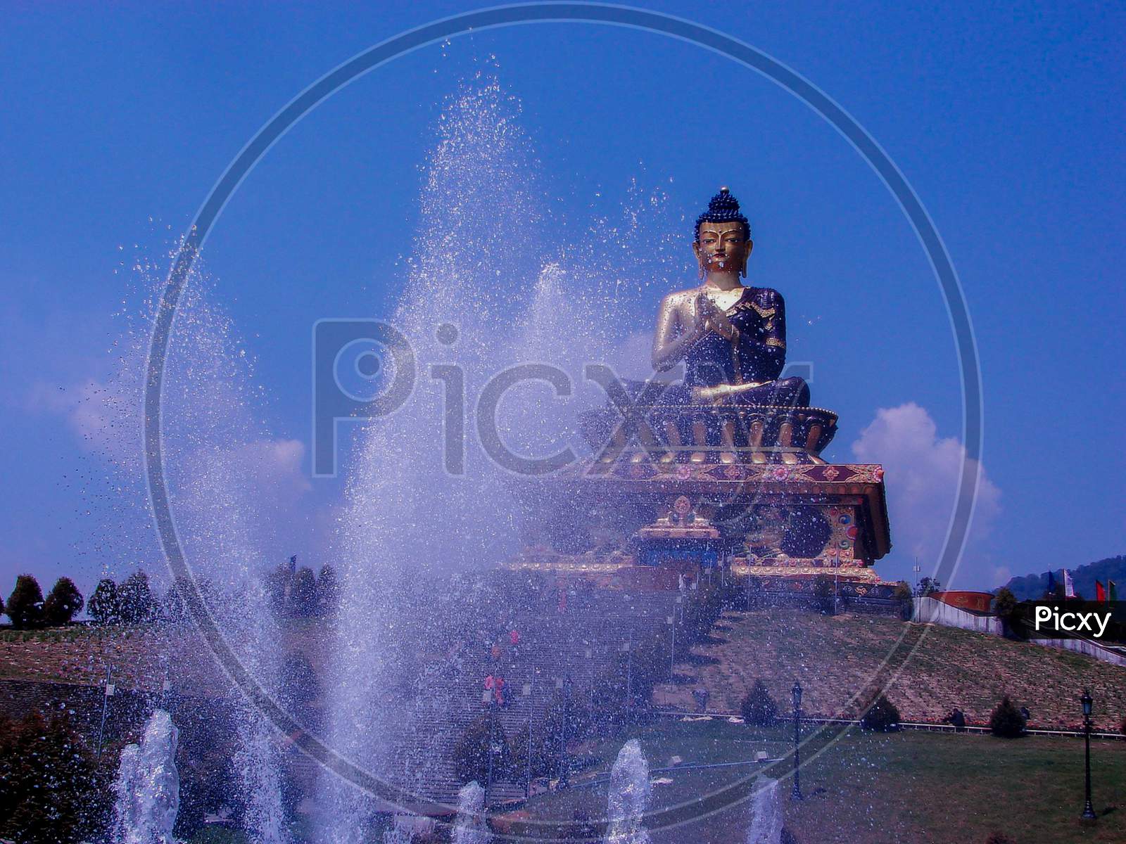 The Statue Of Buddha At Sikkim