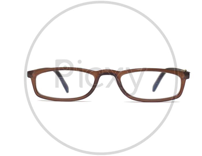Front Photo Of Reading Specs,Brown And Black Colour Gradient Frame.